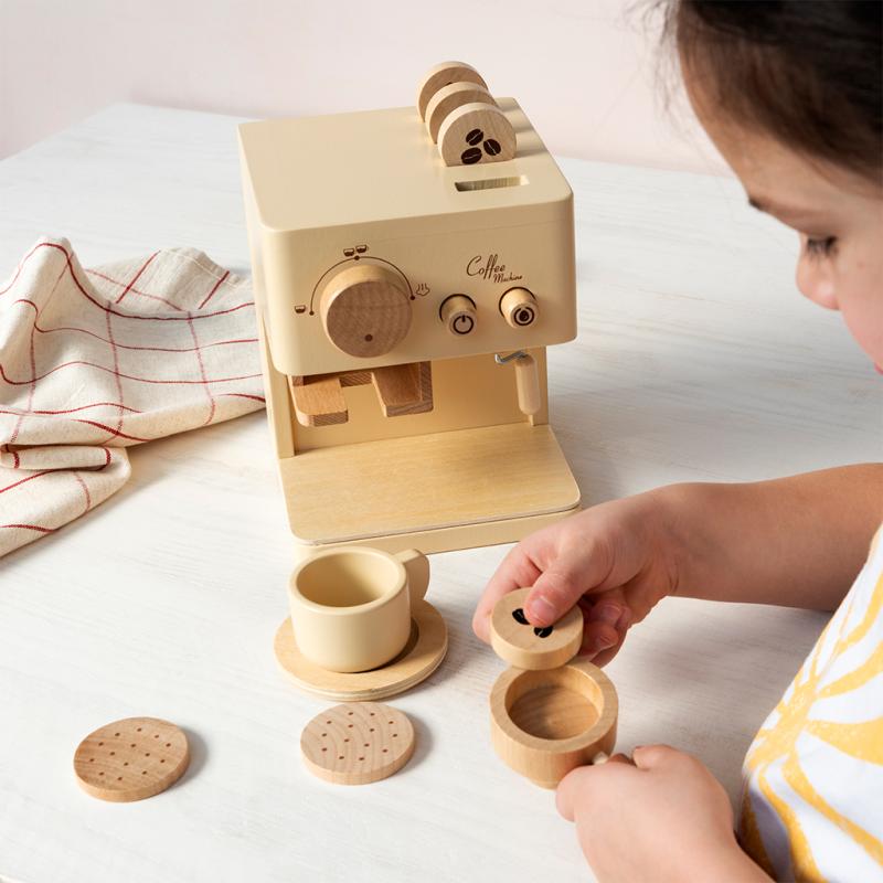 Rex London - Wooden Toy Coffee Machine - Mabel & Fox