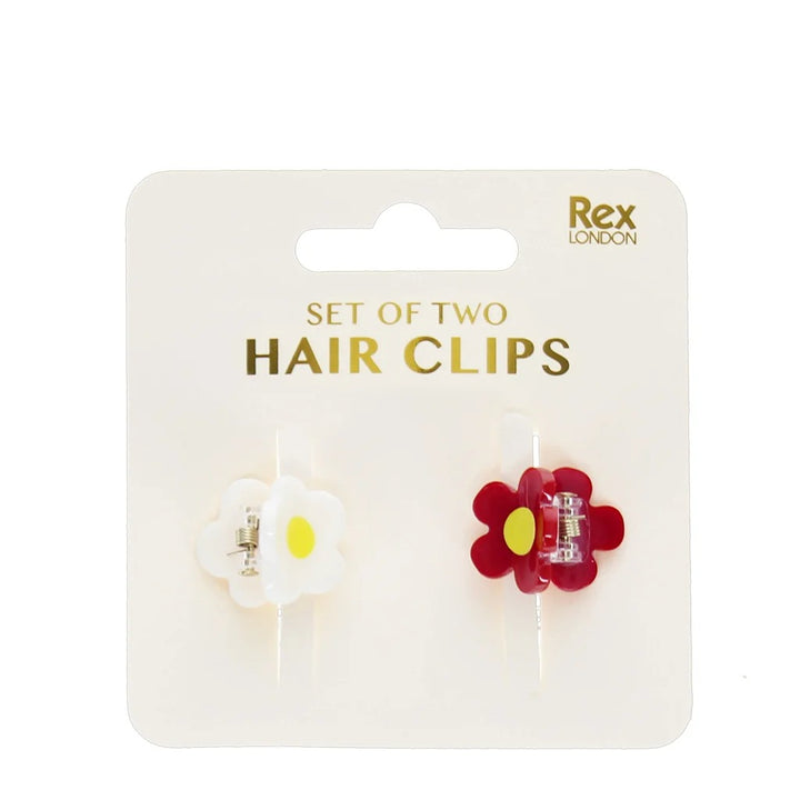 Rex London - Mini Hair Claw Clips (Set Of 2) - Flowers