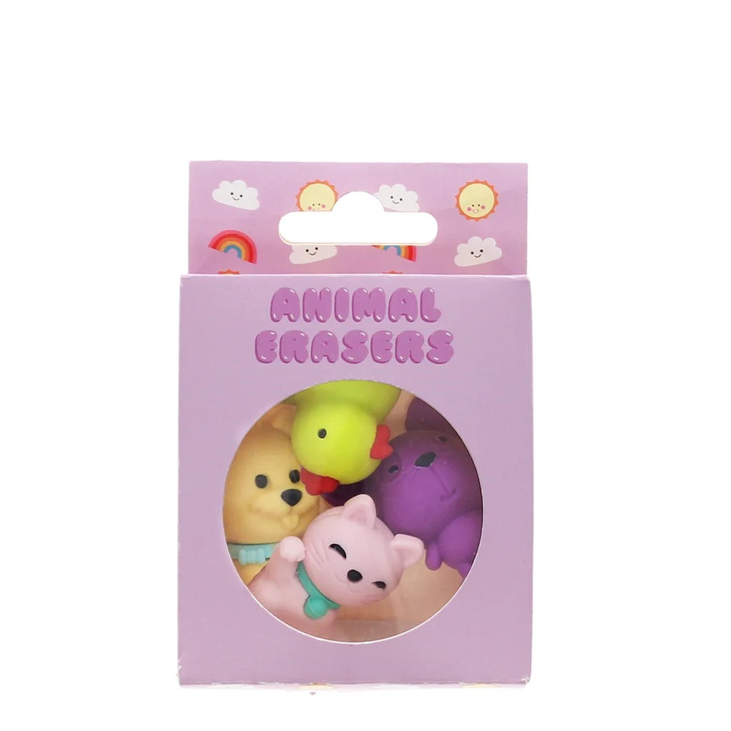Rex London - Erasers - Adorable Animal (Set Of 4)