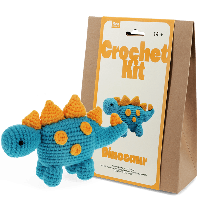 Rex London - Crochet Kit - Dinosaur - Mabel & Fox