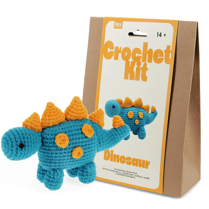 Rex London - Crochet Kit - Dinosaur - Mabel & Fox