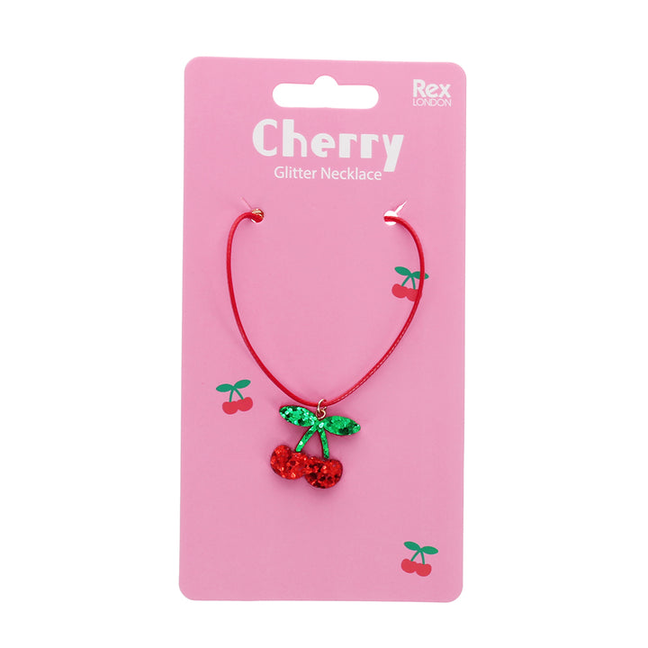 Rex London - Necklace - Glitter Cherry