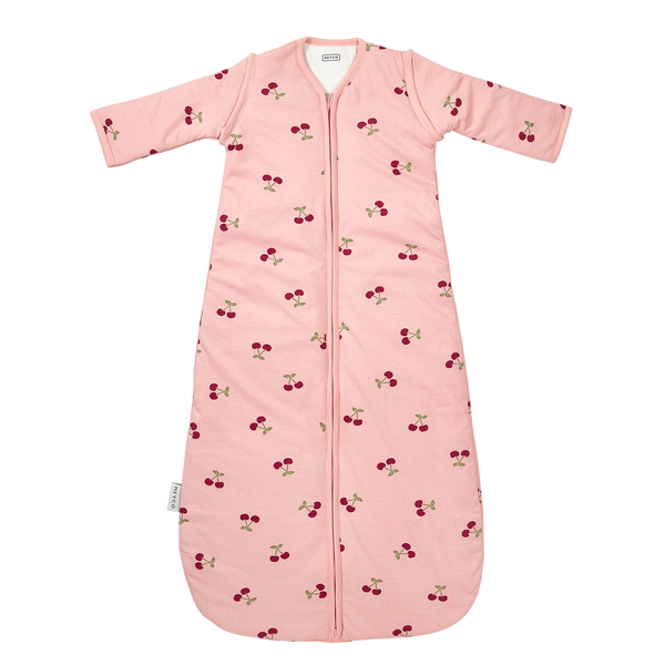 Meyco – Sleeping Bag with Detachable Sleeves Interlock Jersey – Cherry Soft Rose