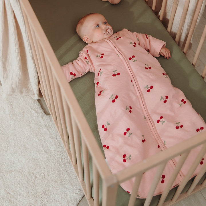 Meyco – Sleeping Bag with Detachable Sleeves Interlock Jersey – Cherry Soft Rose