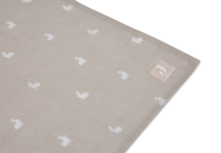 Jollein - Swaddle Muslin 115 x 115cm - Rabbit GOTS