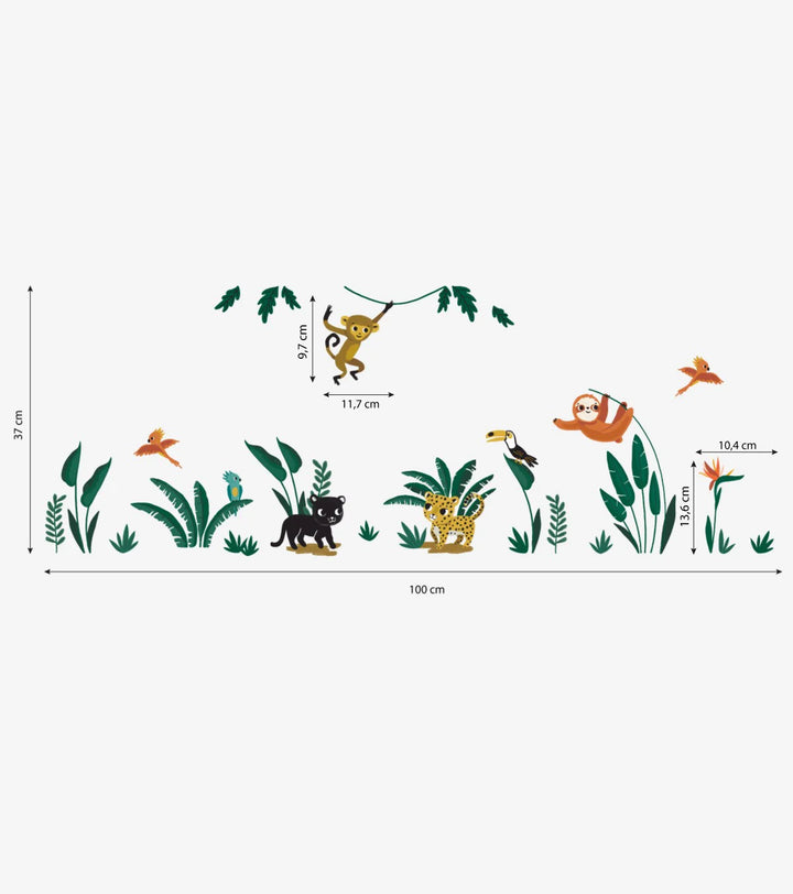 Lilipinso - Wall Decals - Jungle Animals