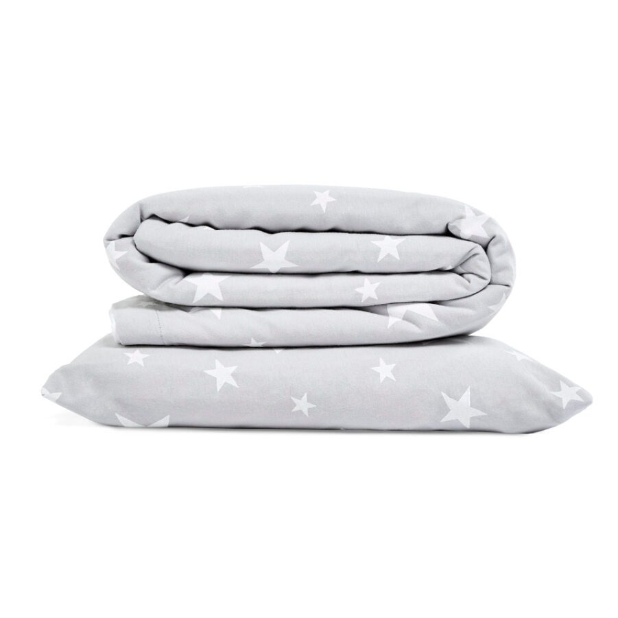 Snuz - Pillow & Duvet Cover Set - White Star
