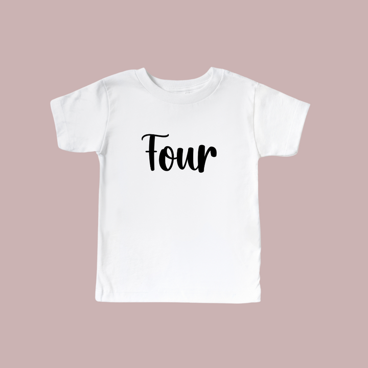 Mabel & Fox - Birthday Kids Top - Four