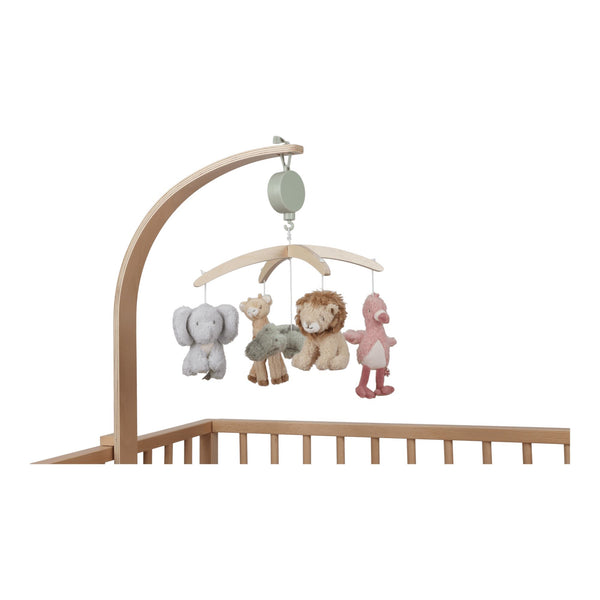Little Dutch – Wooden Music Mobile – Safari Friends - Mabel & Fox