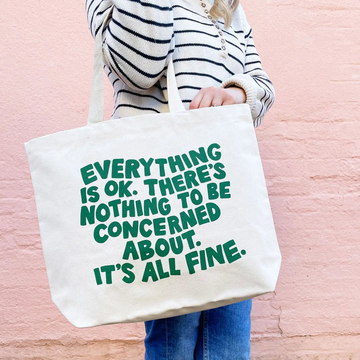 Alphabet Bags - Everything is ok - Natural Canvas