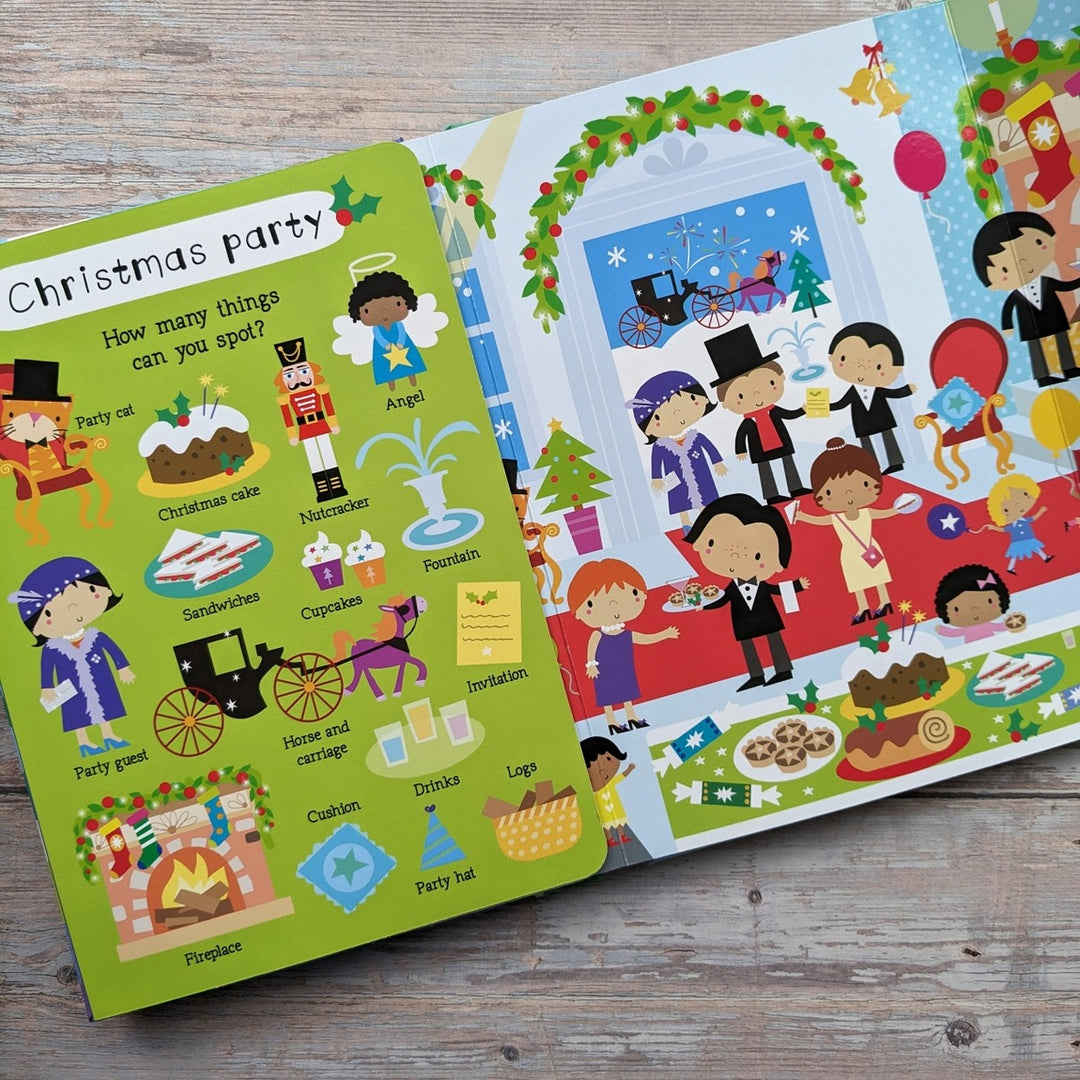 Let's Spot Christmas Festive Fold Out Book