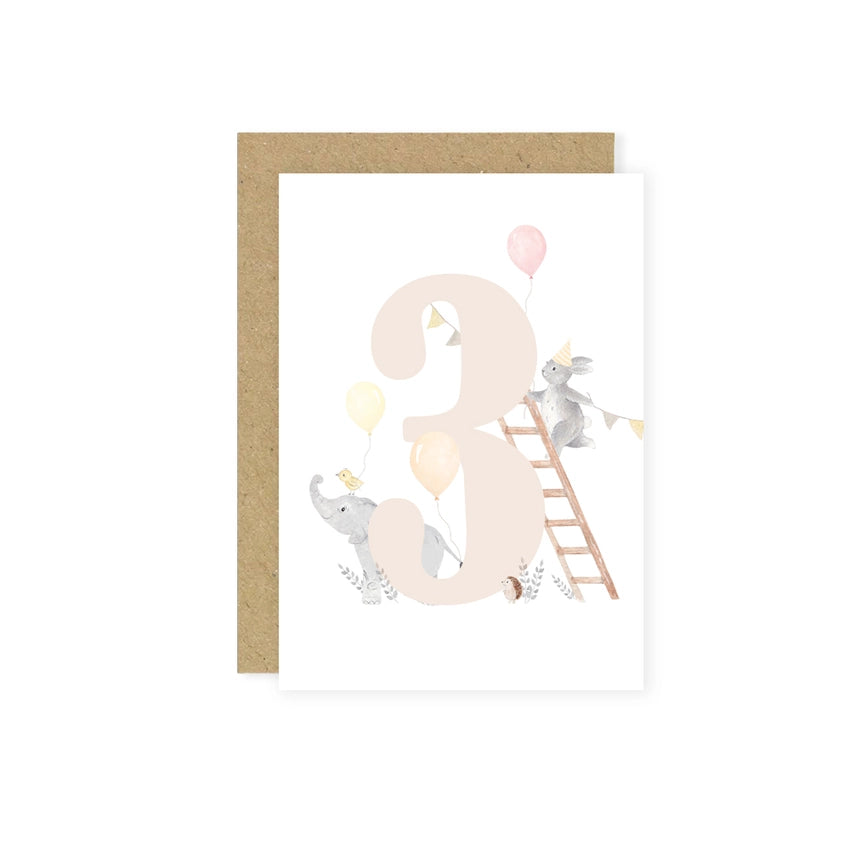 Little Roglets - 3rd Birthday Card