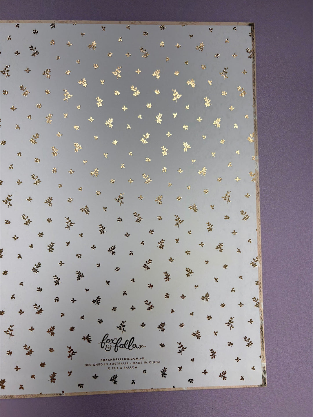Sample Sale (Slight Marks) - Fox & Fallow - Baby Book - Cedarwood