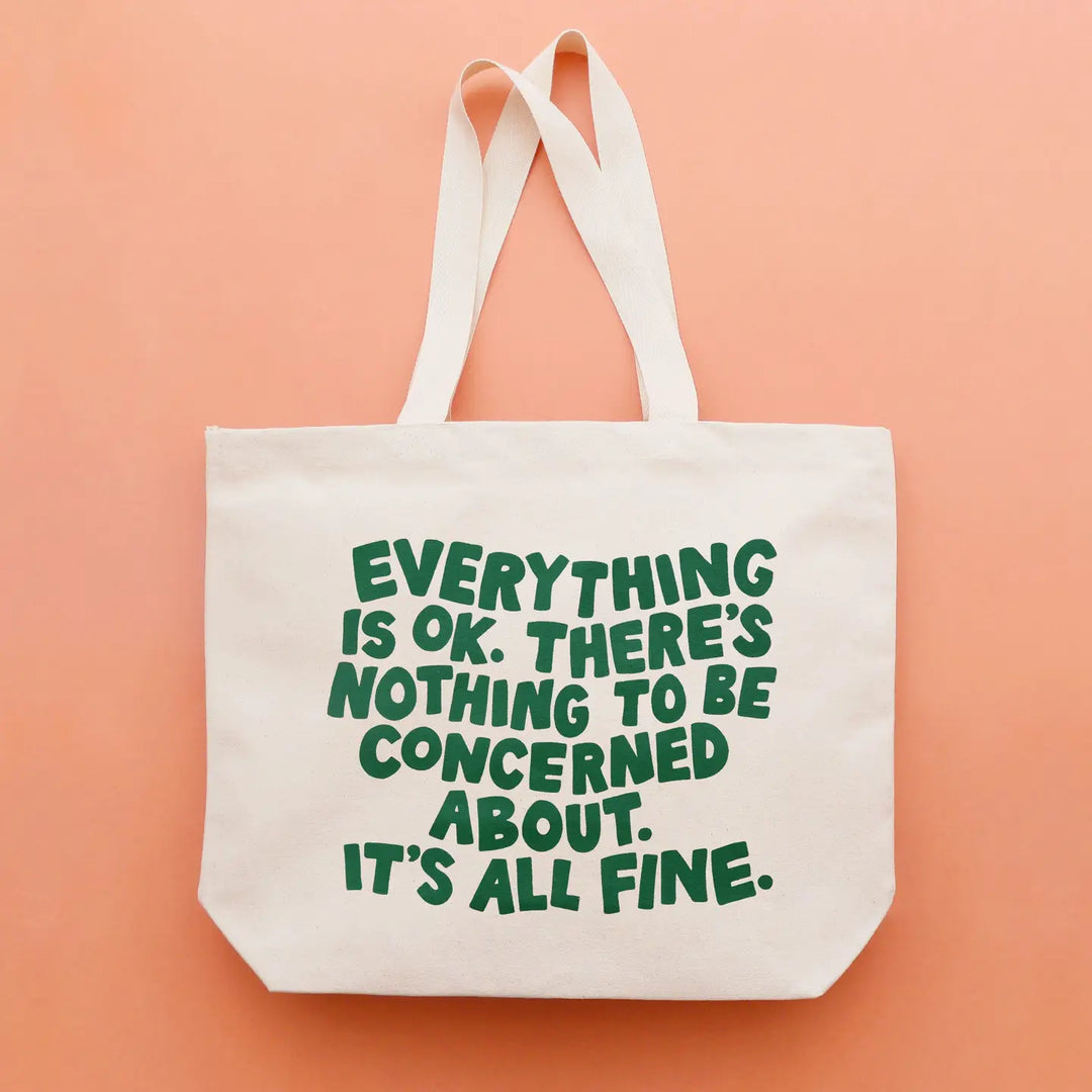 Alphabet Bags - Everything is ok - Natural Canvas