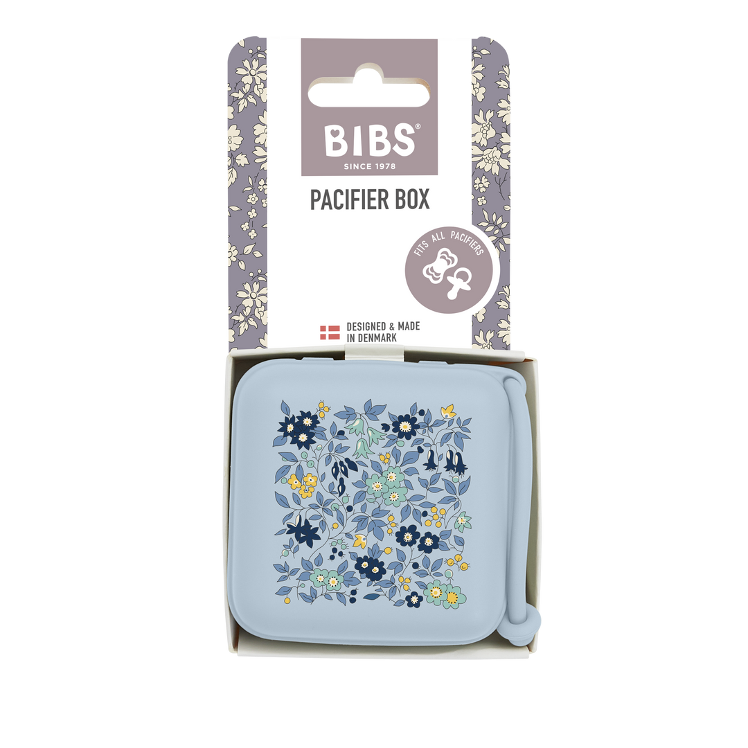 Bibs x Liberty - Pacifier Box - Chamomile Lawn Baby Blue