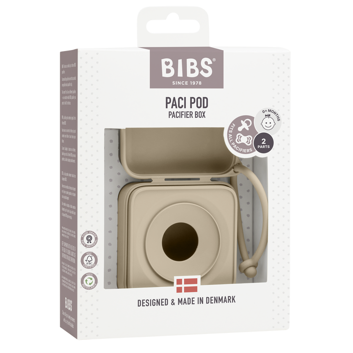 Bibs - Pacifier Box - Vanilla