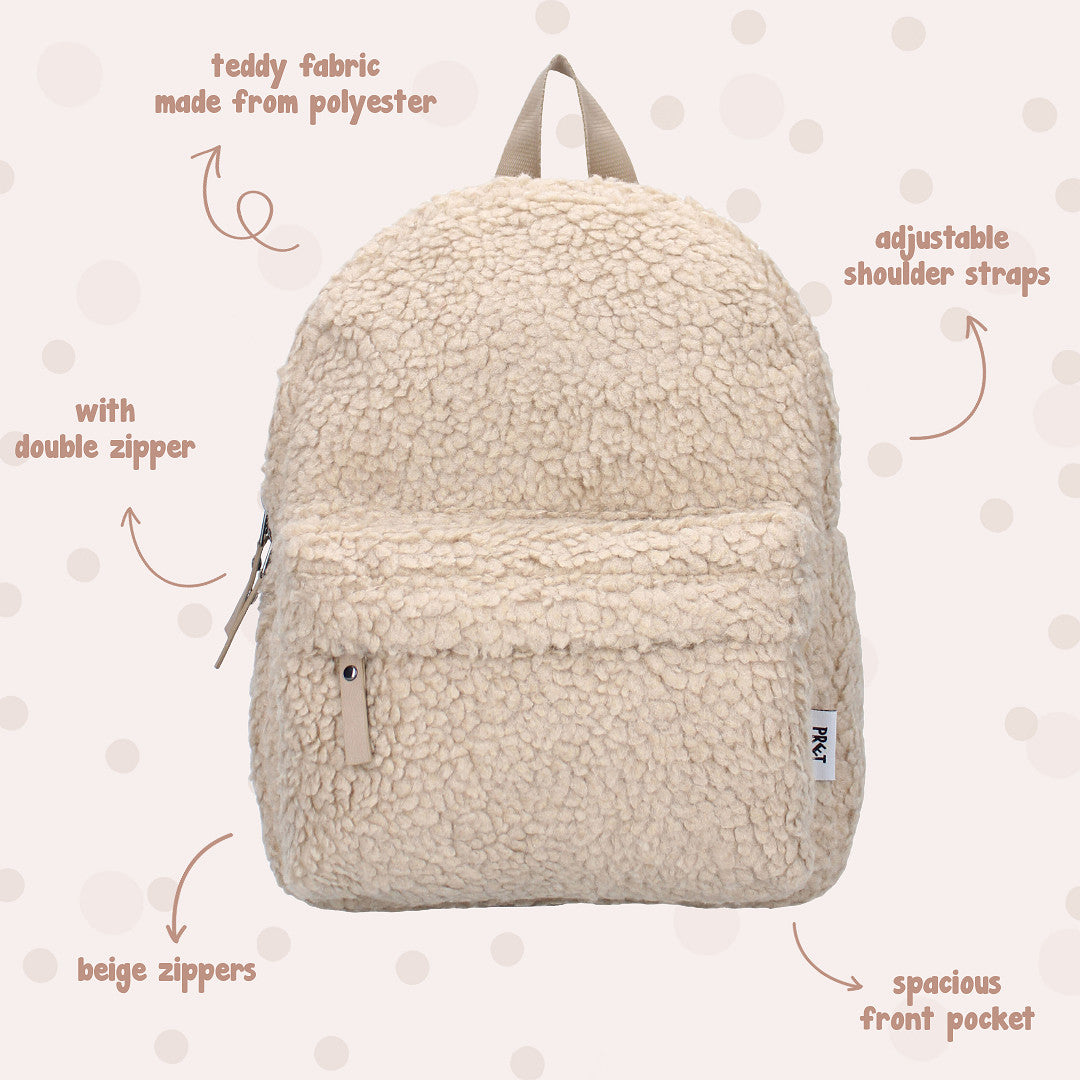 Kidzroom – Backpack Be Soft and Kind – Teddy Fabric
