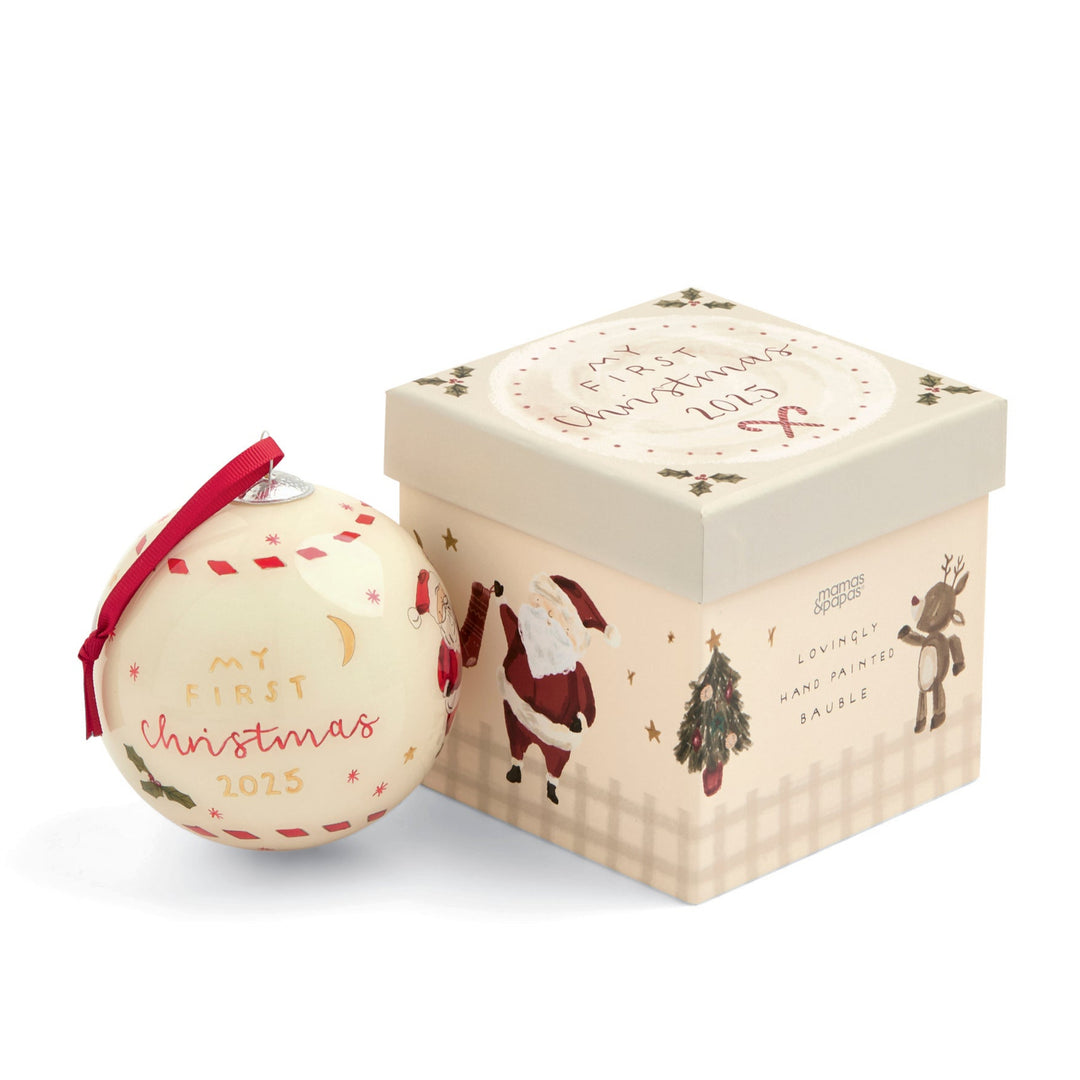 Mamas & Papas - My First Christmas 2025 Bauble - Cream