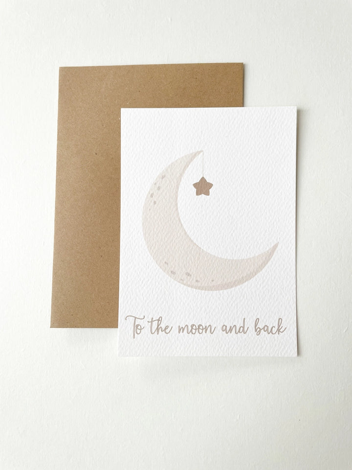 Bee Boheme - Greeting Card - To the moon and back