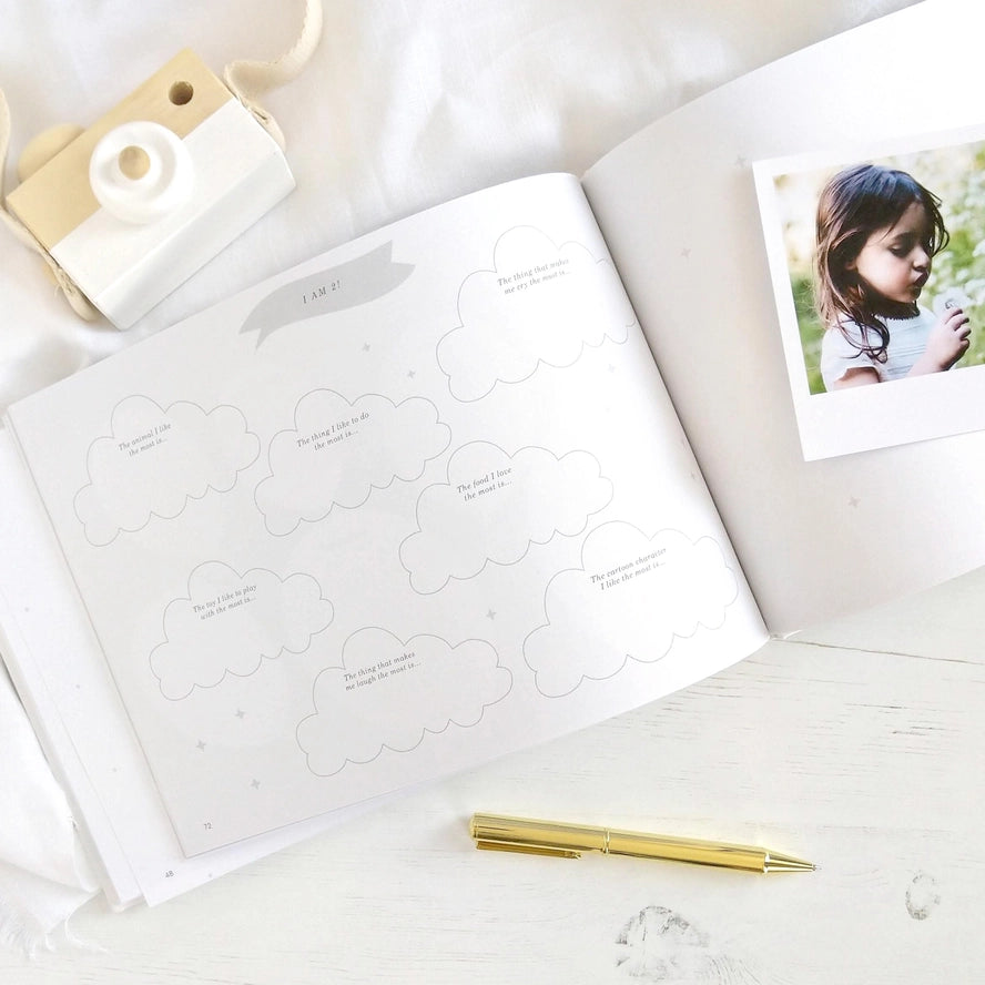 Blush & Gold - Baby Memory Book - Safari