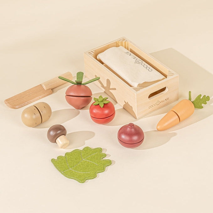 Coco Village - Wooden Vegetables Playset