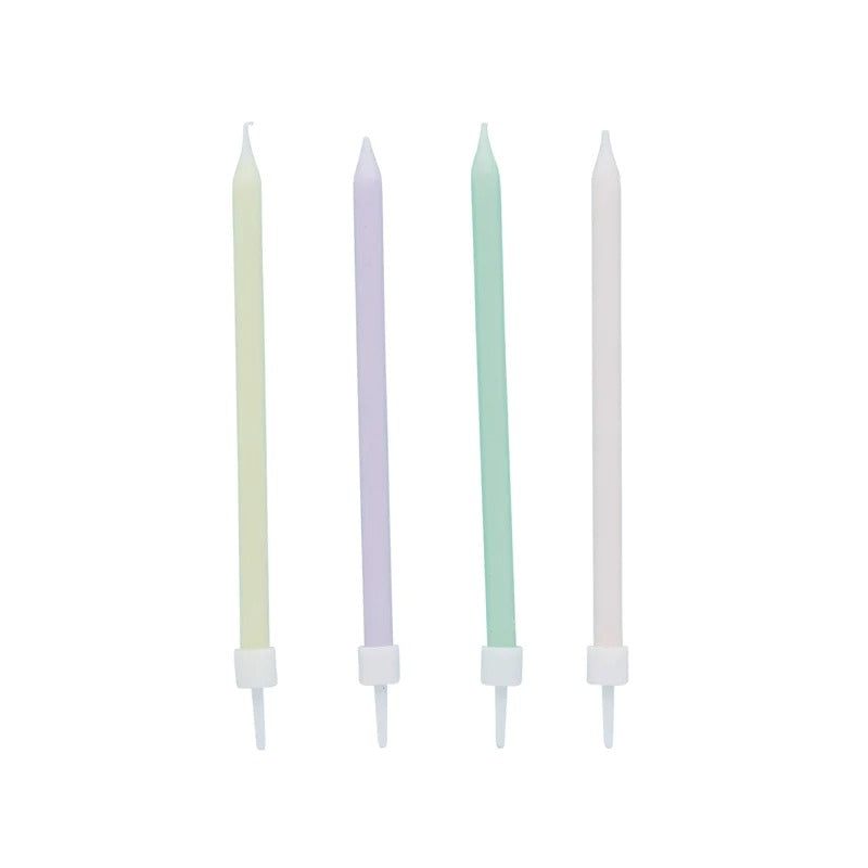 HootyBalloo By Green Club - Pastel Skinny Candles - (12 Pack)