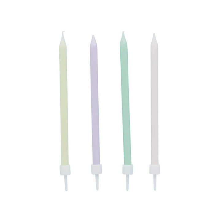 HootyBalloo By Green Club - Pastel Skinny Candles - (12 Pack)