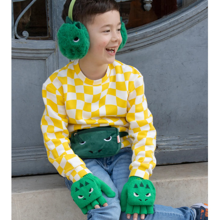 Rockahula - Mittens - T-Rex Knitted Gloves (7-10 Years)