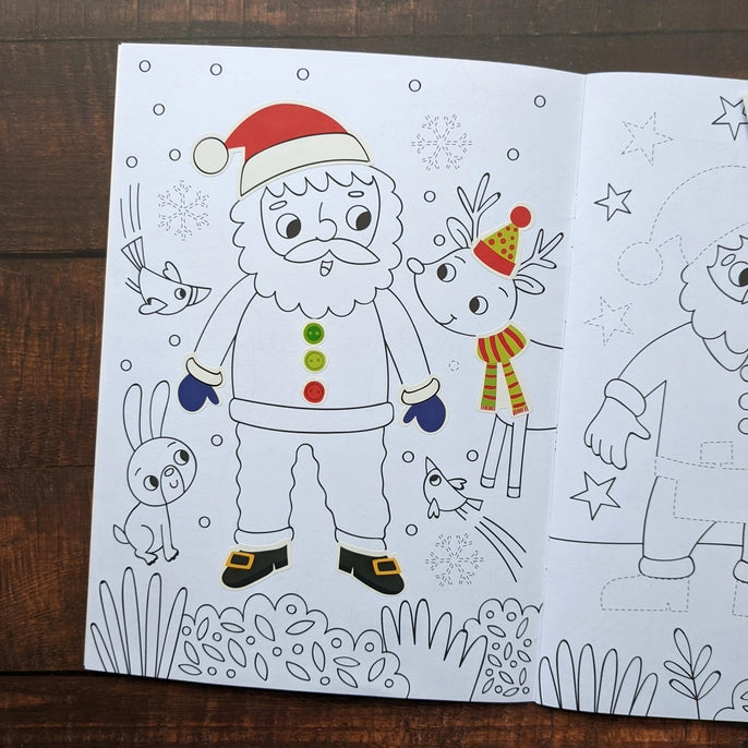 Colouring & Activity Book - Dress Me Up Santa - Mabel & Fox