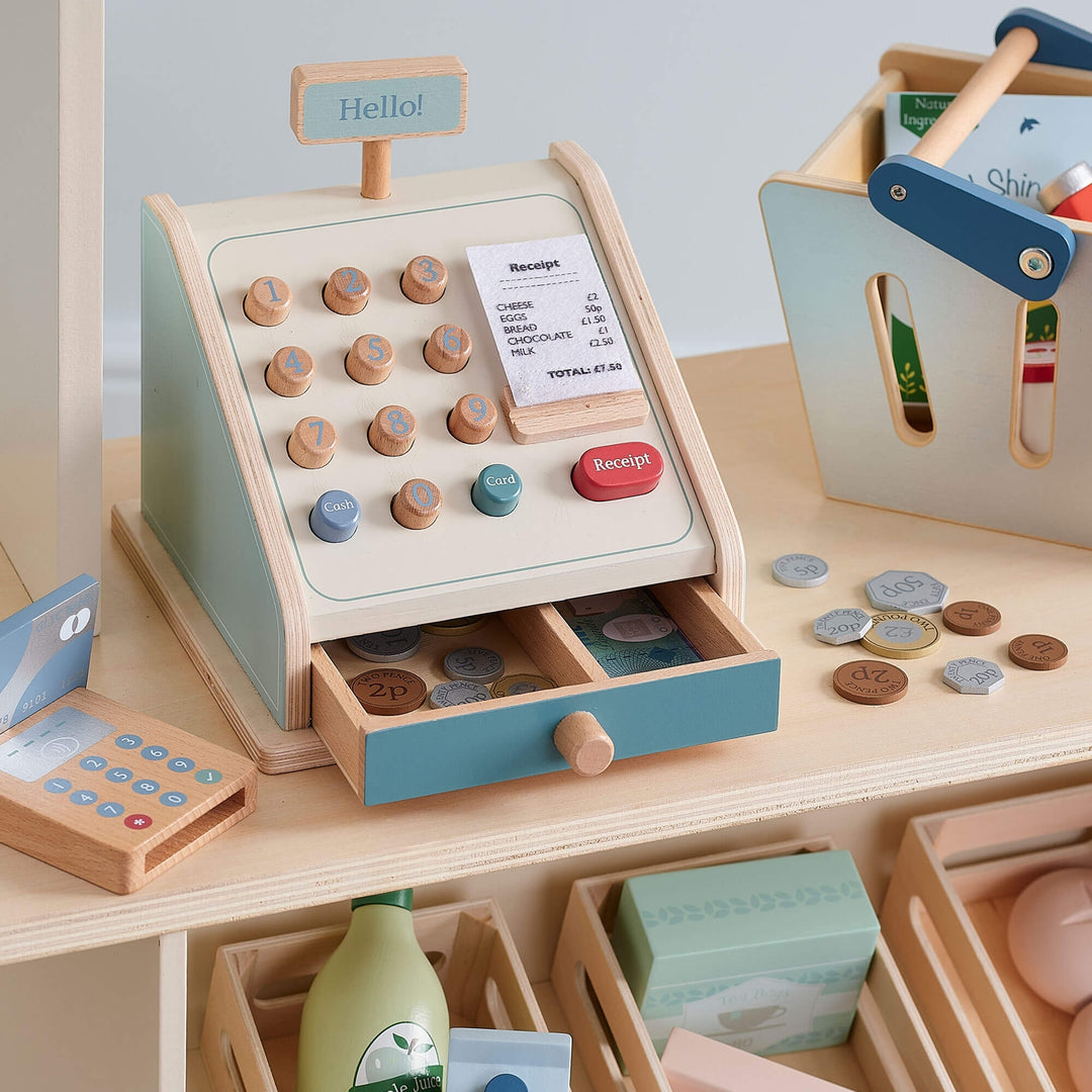 Great Little Trading Company - Wooden Till - Teal