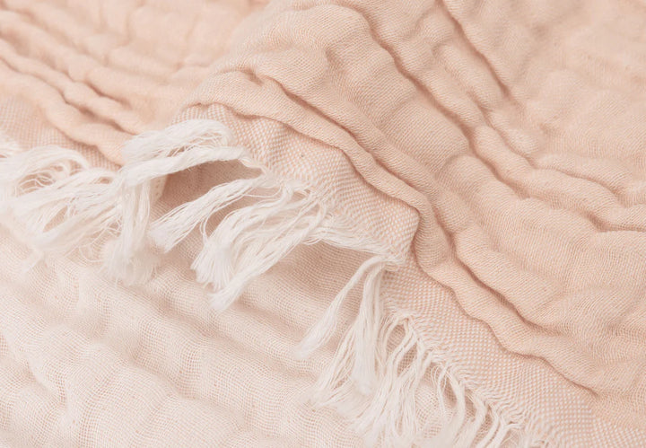 Jollein - Cot Blanket - Fringe Moonstone/Ivory