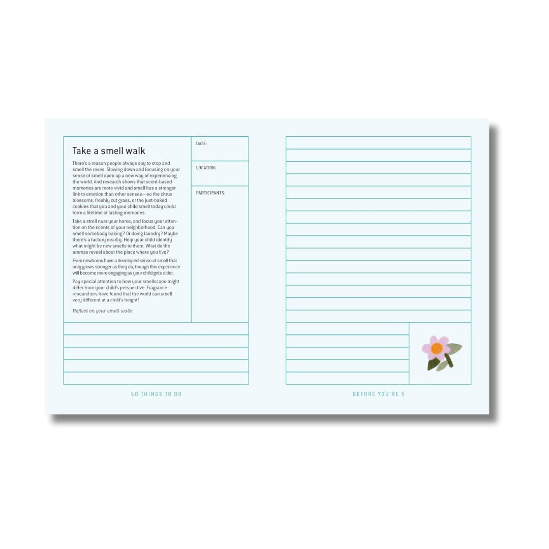 50 Things to Do Before You're 5 Journal - Mabel & Fox