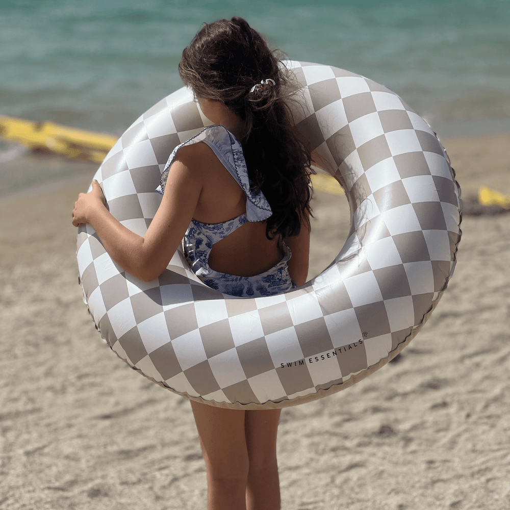 Swim Essentials - Swim Ring - Sand Check - 90cm - Mabel & Fox