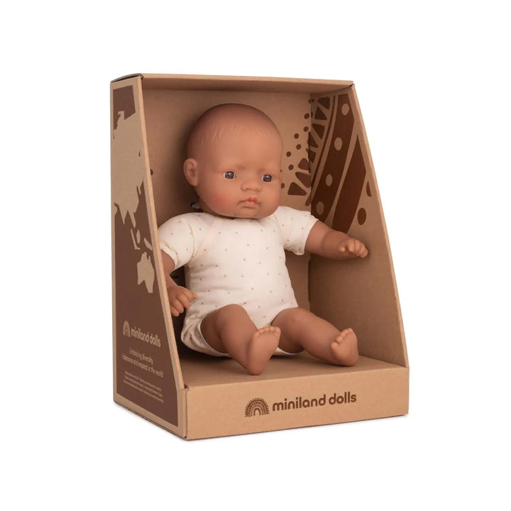 Miniland - Soft Body Doll - Hispanic