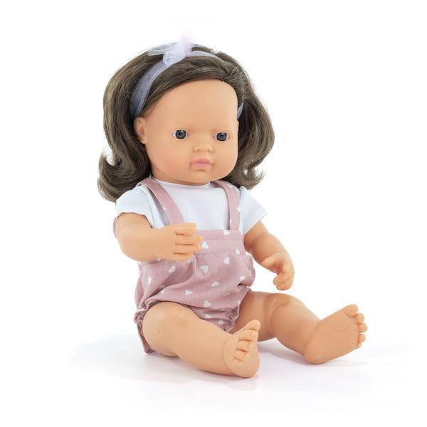 Miniland - Doll - Brunette Girl