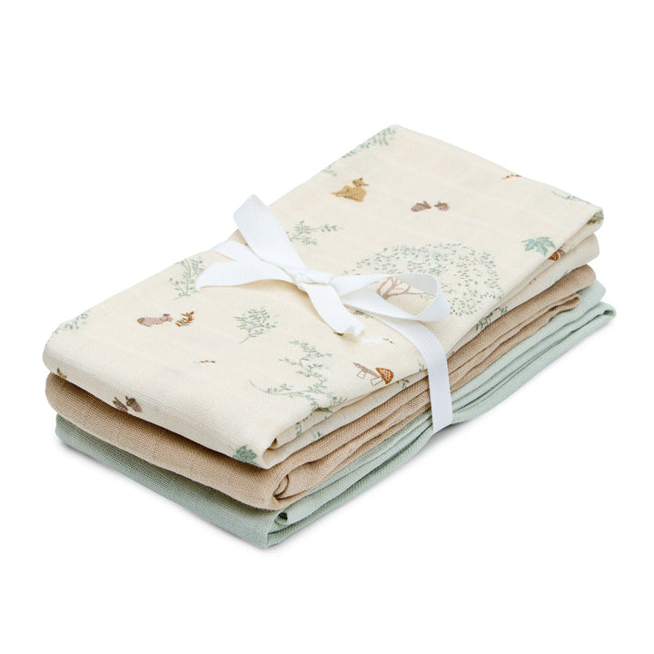 Cam Cam Copenhagen – Muslin Cloths 3-Pack – Woodland