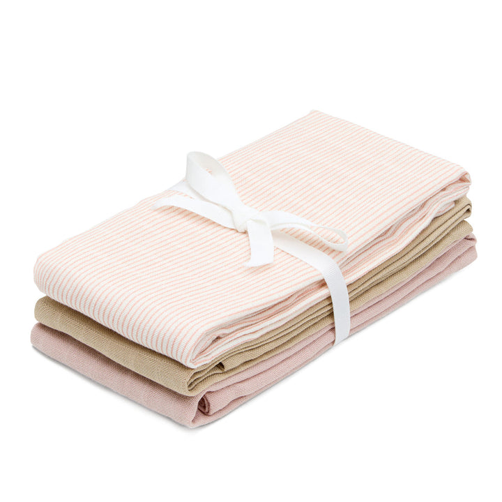 Cam Cam Copenhagen – Muslin Cloths 3-Pack – Classic Stripes Rose