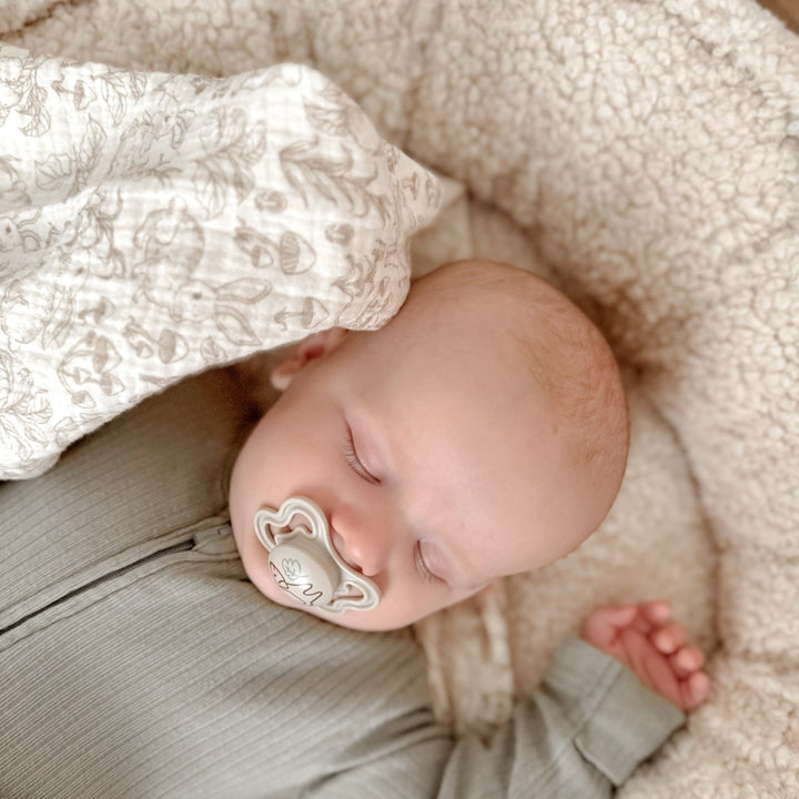 Mabel & Fox - Baby Muslin Cotton Blanket - Woodland Bunnies