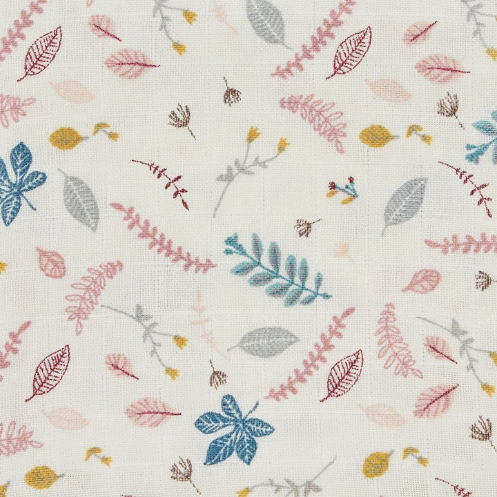 Cam Cam Copenhagen - Gift Box - Muslin Cloth and Activity Ring - Pressed Leaves Rose - Mabel & Fox