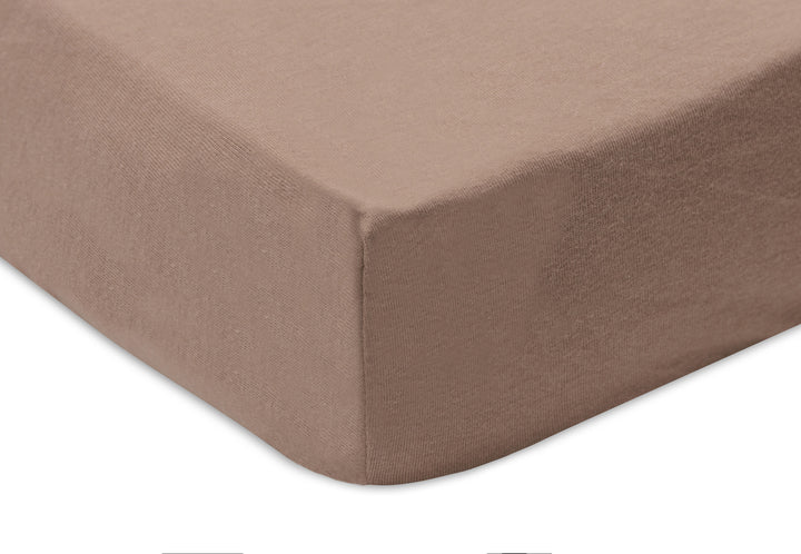 Jollein - Fitted Sheet Jersey 60x120cm - Milky Coffee