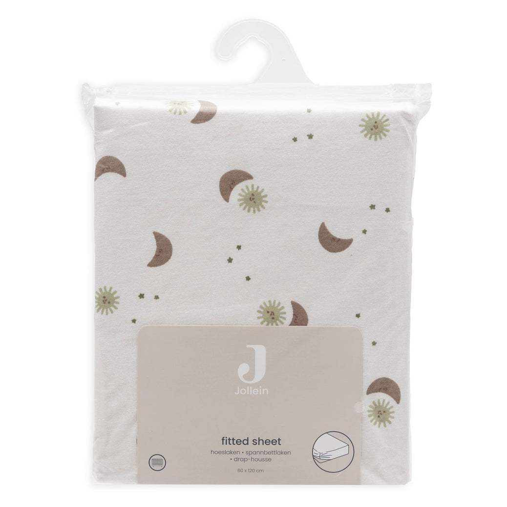 Jollein - Fitted Sheet Jersey 60x120cm - Over the Moon