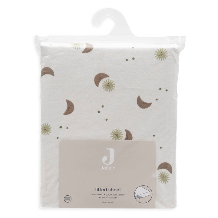 Jollein - Fitted Sheet Jersey 60x120cm - Over the Moon
