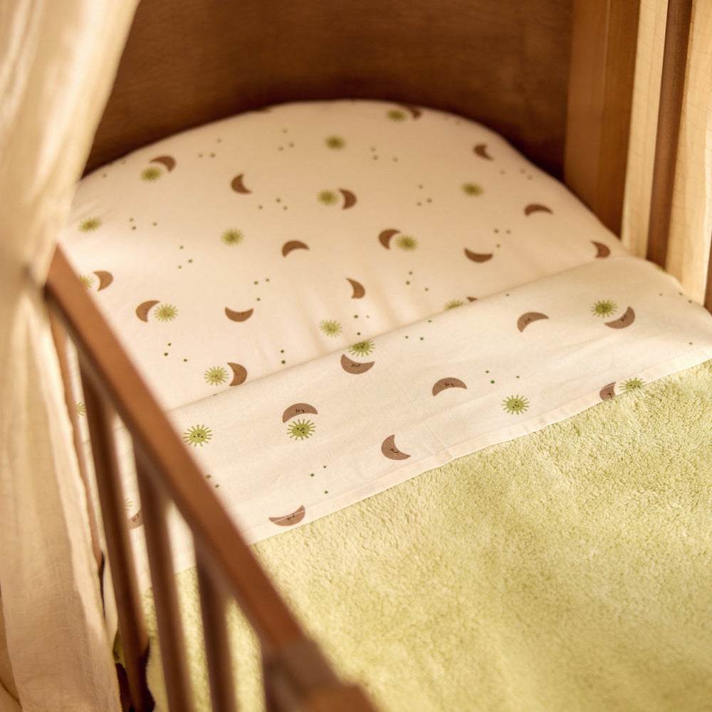 Jollein - Fitted Sheet Jersey 60x120cm - Over the Moon