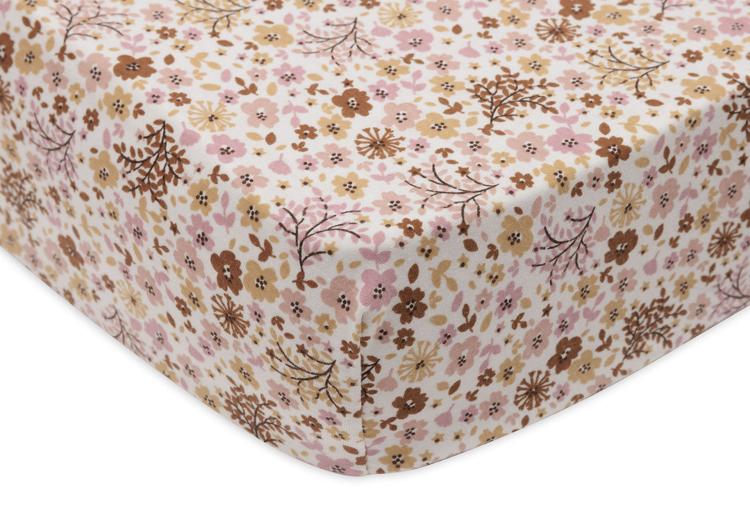 Jollein - Fitted Sheet Jersey 70/75x140/150cm - Flower Fairies