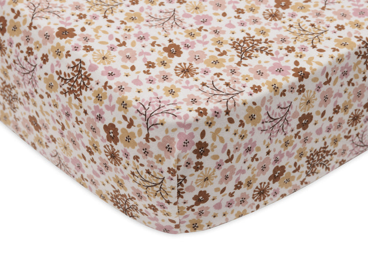 Jollein - Fitted Sheet Jersey 70/75x140/150cm - Flower Fairies