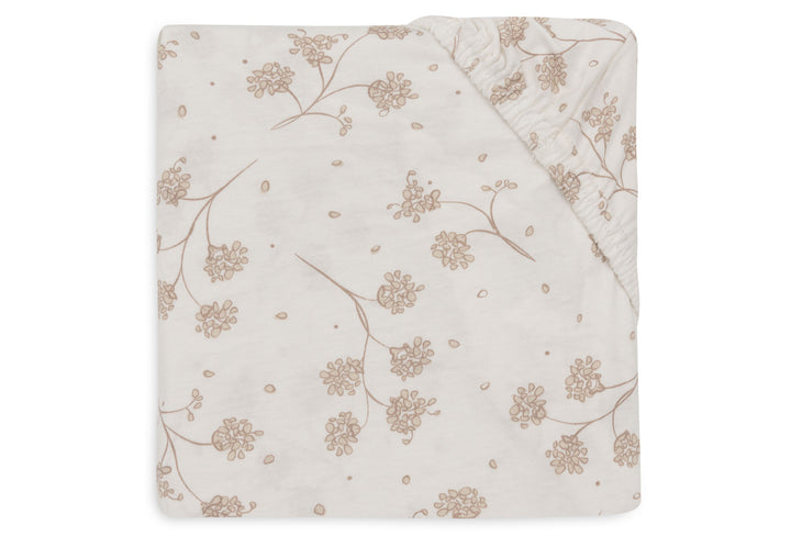 Jollein - Fitted Sheet Jersey - 70/75x140/150cm -  Leafy Dreams