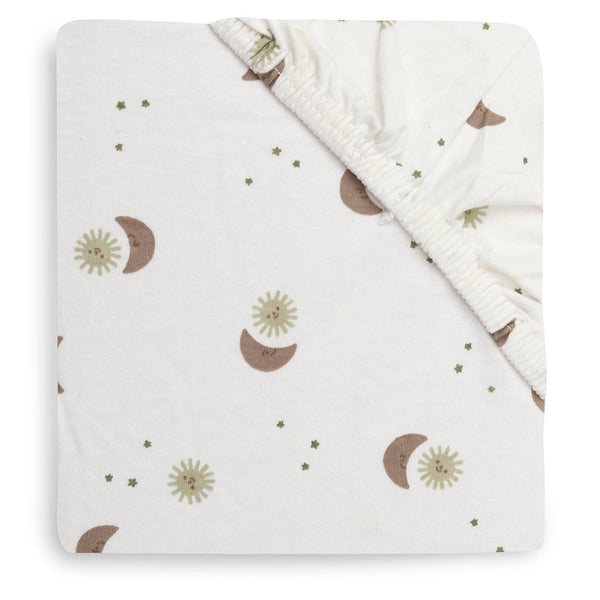 Jollein - Fitted Sheet Jersey 70/75x140/150cm - Over the Moon