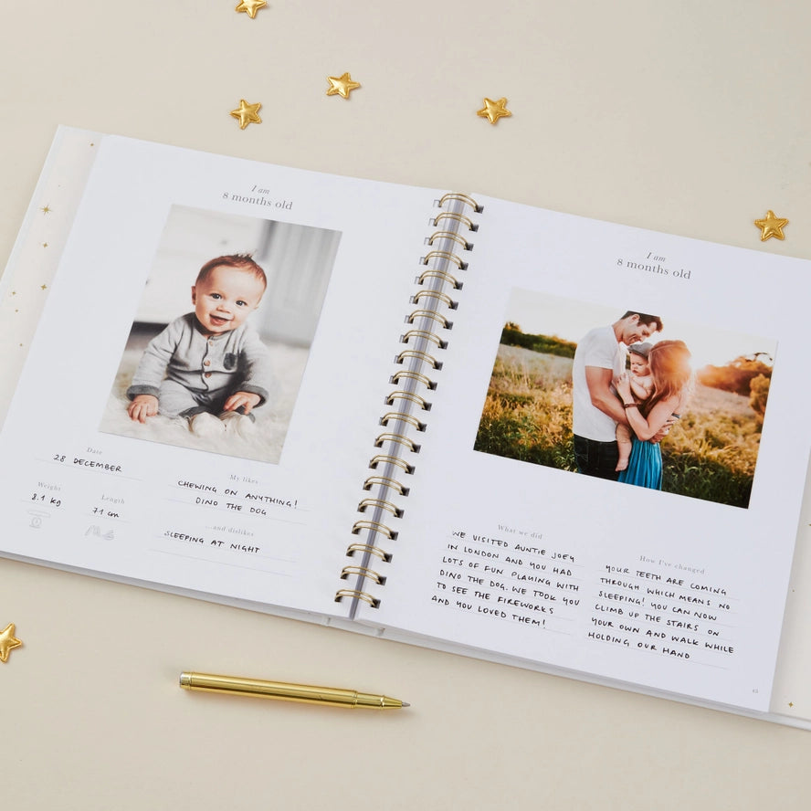 Blush & Gold - Baby Book - Pearl