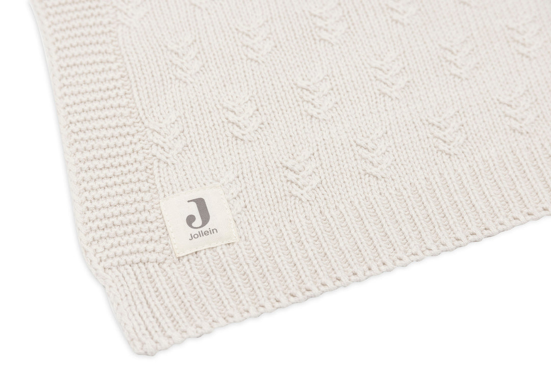 Jollein - Cradle Blanket - Grain Knit - Oatmeal