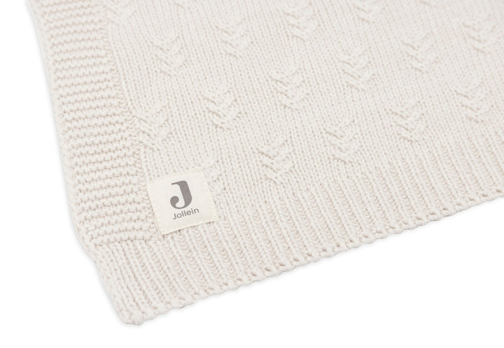 Jollein - Cradle Blanket - Grain Knit - Oatmeal